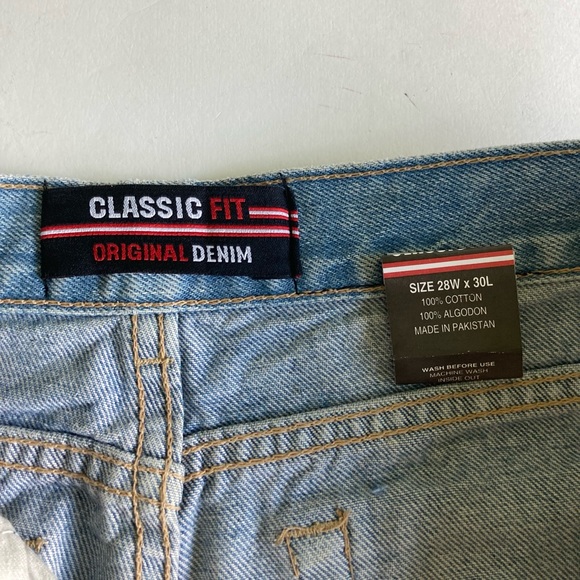 Men’s New Classic Fit Original Denim 100% Cotton Jeans size 28W x 30L - Picture 6 of 8